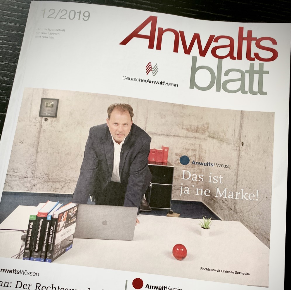 Titelblatt mit Christian Solmecke