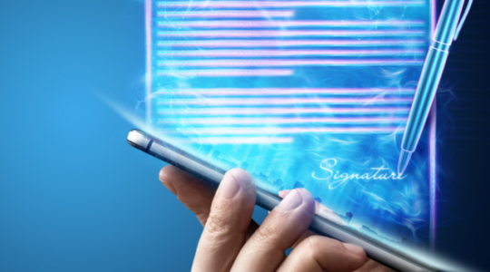Male,Hand,And,Modern,Smartphone,Hologram,Contract.,Concept,For,Electronic